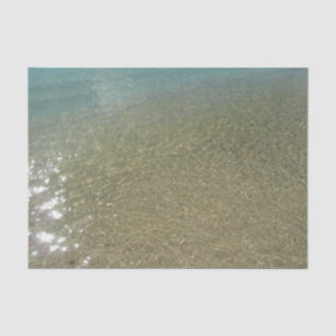 Papel De Seda Agua en la Playa I Fotografía de Naturaleza Abstra
