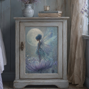 Papel De Seda Agua mágica de hada azul fantasía decoupage