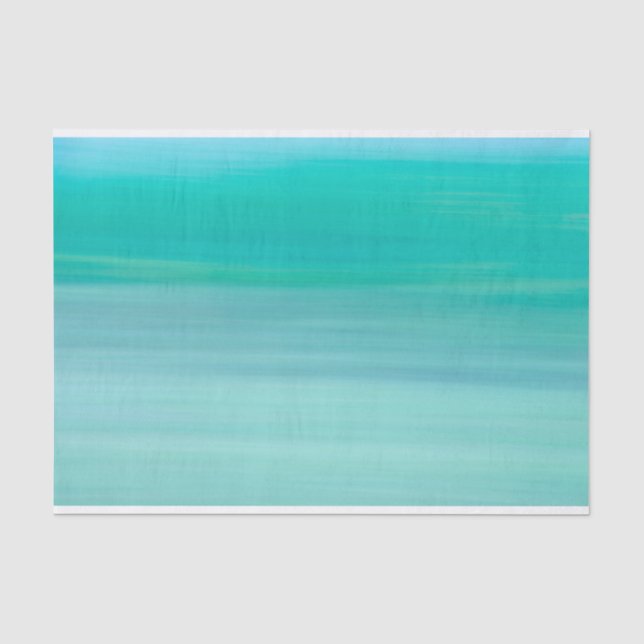 Papel De Seda Agua marina acuática (Anverso)