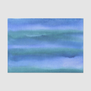 Papel De Seda Agua verde azul oceánica