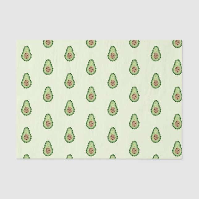 Papel De Seda Aguacate en Puntos (Anverso)