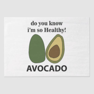 Papel De Seda Aguacate, sabes que soy un aguacate tan sano