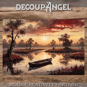 Papel De Seda Aguas silenciosas - Decoupage -