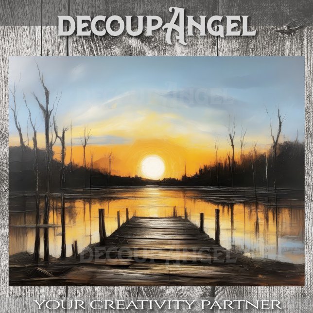 Papel De Seda Aguas tranquilas al atardecer - Desnudo - (Subido por el creador)