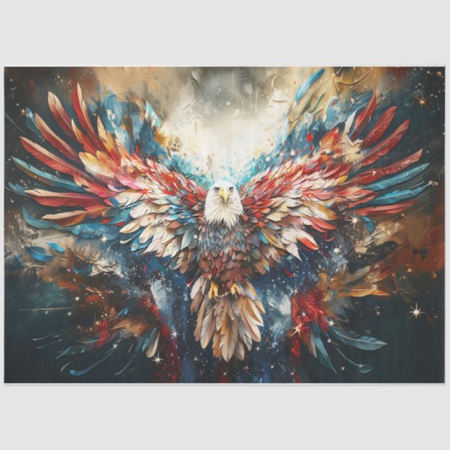 Papel De Seda Águila americana (Anverso)