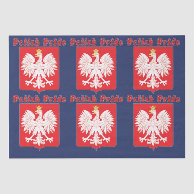 Papel De Seda Águila del Orgullo Polaco (Anverso)