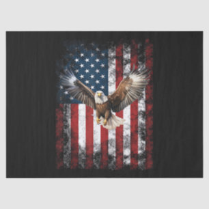 Papel De Seda Águila Patriótica 4 de Julio Bandera Americana EEU