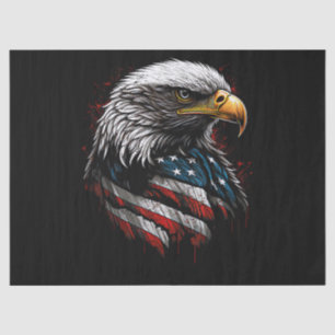 Papel De Seda Águila Patriótica USA Bandera Americana 4 de Julio