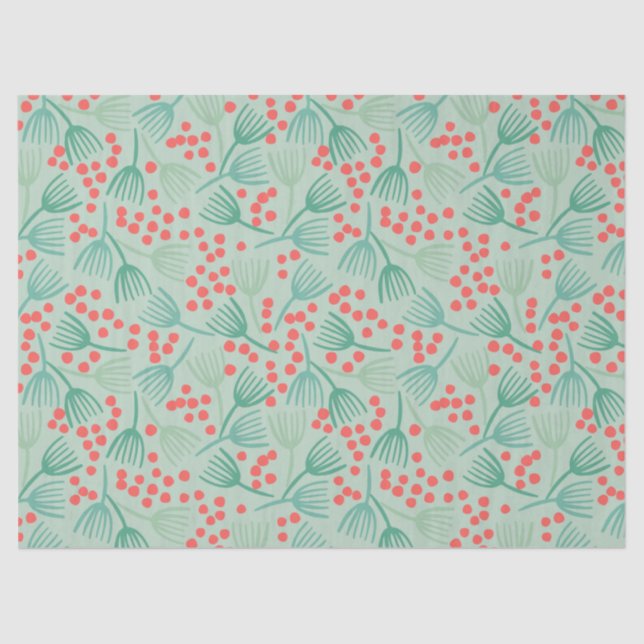 Papel De Seda Agujas de pino evergreen del árbol de Navidad dibu (Anverso)