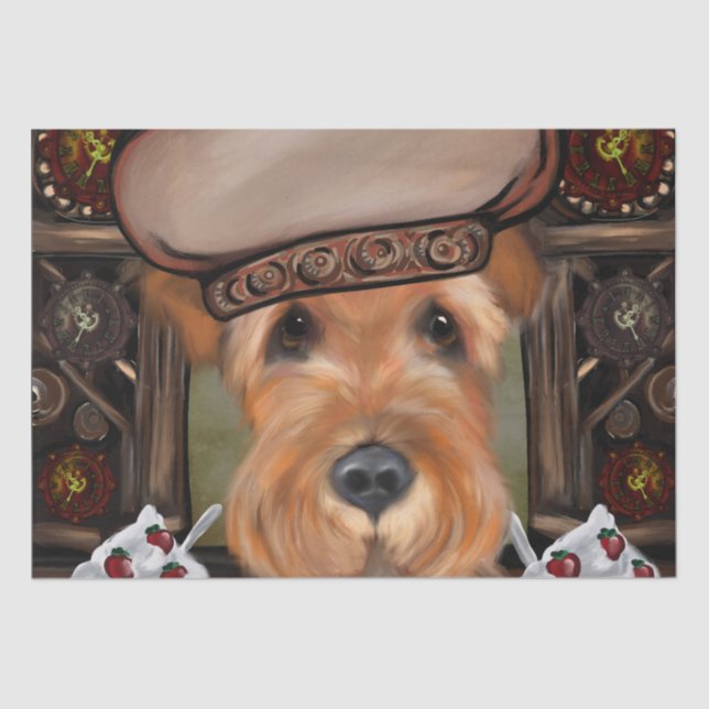 PAPEL DE SEDA AIREDALE TERRIER (Anverso)