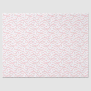 Papel De Seda Ajuste de regalo blanco del patrón de arco rosado