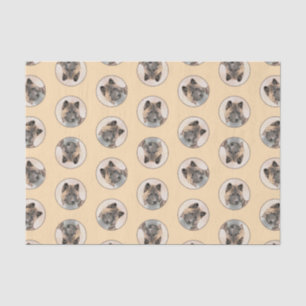 Papel De Seda Akita American Inu Japonesa Sable Pintando Arte De