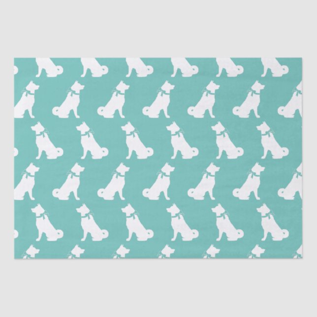 Papel De Seda Akita Dog Puppy (Anverso)