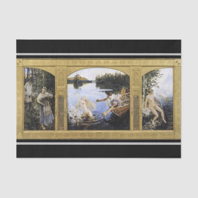 Papel De Seda Akseli Gallen-Kallela - Aino Myth (Anverso)