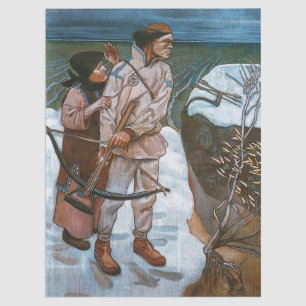 Papel De Seda Akseli Gallen-Kallela - La venganza de Joukahainen