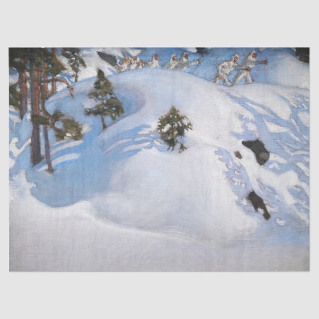 Papel De Seda Akseli Gallen-Kallela - Visión de febrero (Anverso)