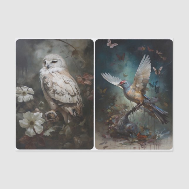 Papel De Seda Alas al atardecer (Anverso)