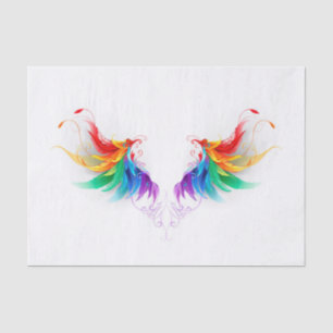 Papel De Seda Alas del arco iris fluidas