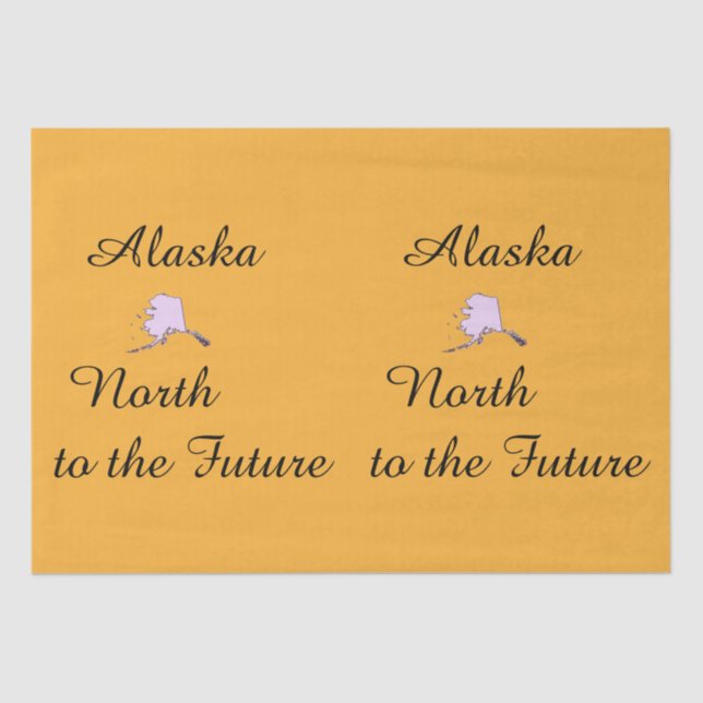 Papel De Seda Alaska Norte hacia el Futuro (Anverso)
