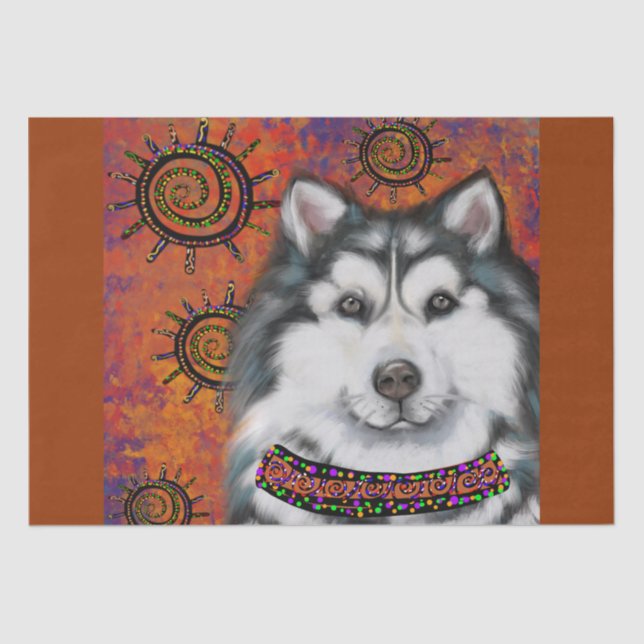 PAPEL DE SEDA ALASKAN MALAMUTE (Anverso)