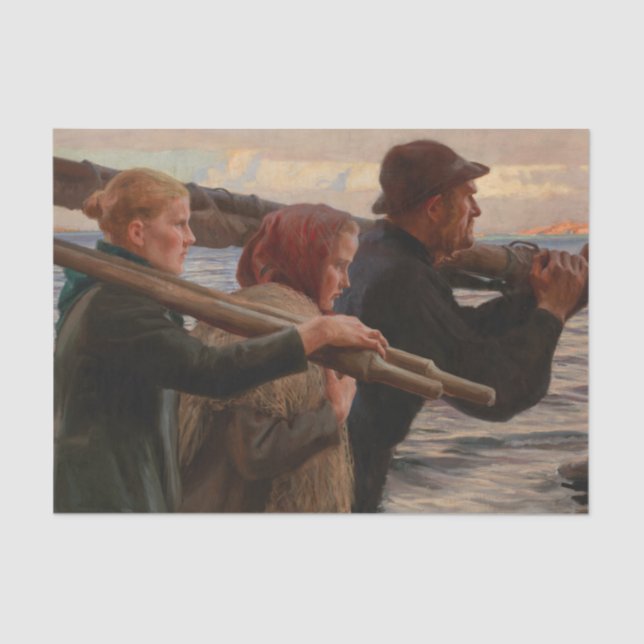 Papel De Seda Albert Edelfelt - En el archipiélago exterior (Anverso)