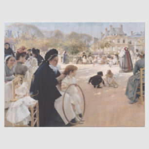 Papel De Seda Albert Edelfelt - Jardines de Luxemburgo, París