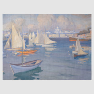 Papel De Seda Albert Edelfelt - Puerto de Helsinki