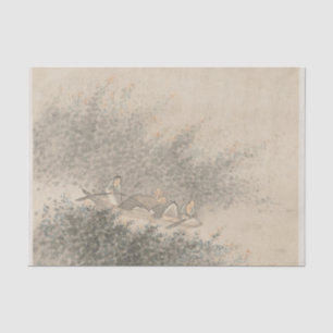 Papel De Seda Álbum de paisajes hoja 6 de Wang Gai