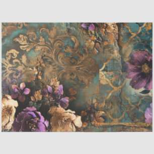 Papel De Seda Álbum de recuerdos Damask & Floral Collage estampa