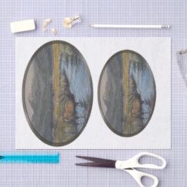 Papel De Seda Alce Dorado - Óvalo