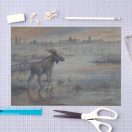 Papel De Seda Alce Majestuoso