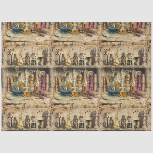 Papel De Seda Alchemy Works Ephemera Collage (Anverso)