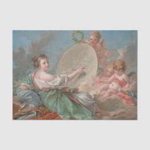 Papel De Seda Alegoría de la pintura de Francis Boucher