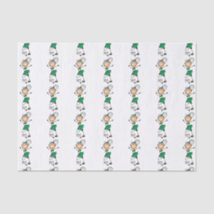 Papel De Seda Alegre de la figura del palo verde