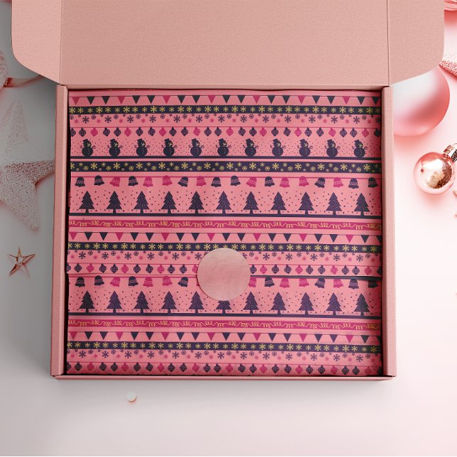 Papel De Seda Alegre festivo rosa y morado (Subido por el creador)