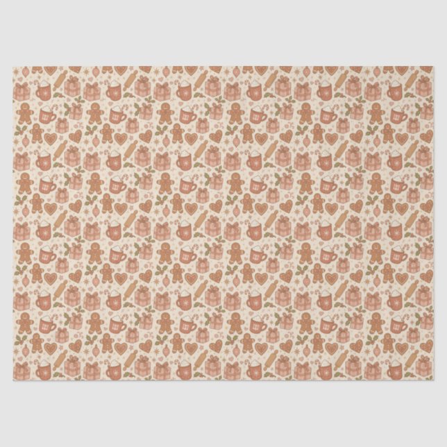 Papel De Seda Alegría de pan de jengibre (Anverso)