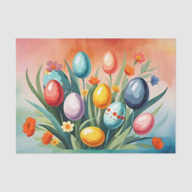 Papel De Seda Alegría de Pascua, Primavera (Anverso)