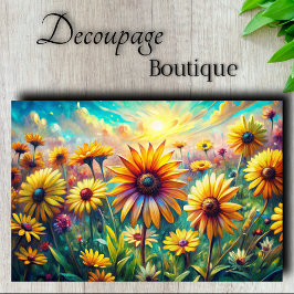 Papel De Seda Alegría de Verano Danza Decoupage