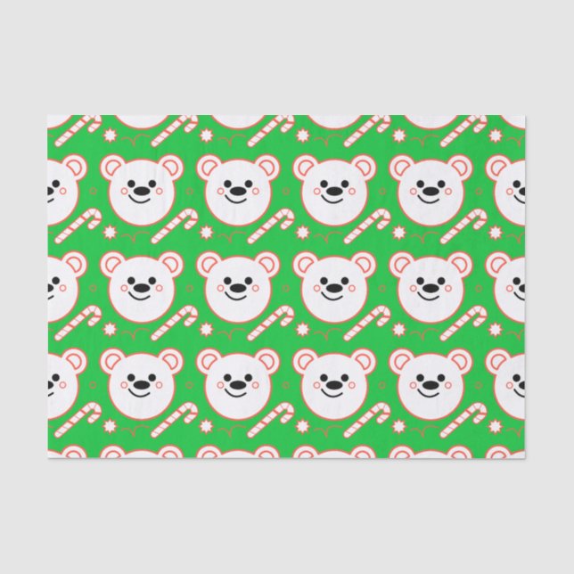 Papel De Seda Alegría del oso polar (Anverso)