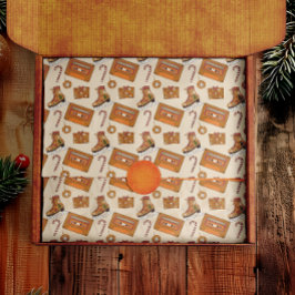 Papel De Seda Alegría Retro de Navidad
