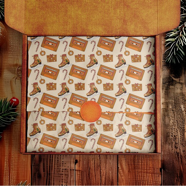 Papel De Seda Alegría Retro de Navidad (Subido por el creador)
