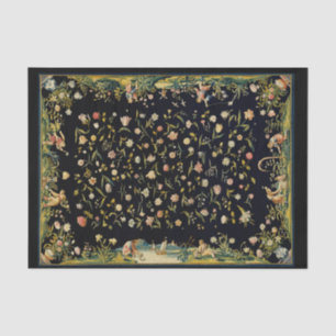 Papel De Seda Alfombra de mesa floral antigua