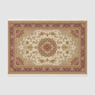 Papel De Seda Alfombra persa borgoñona