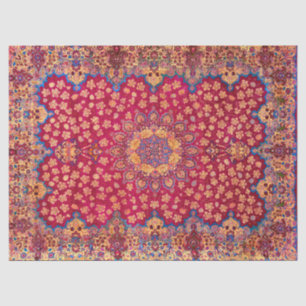 Papel De Seda Alfombra persa floral decorativa vintage