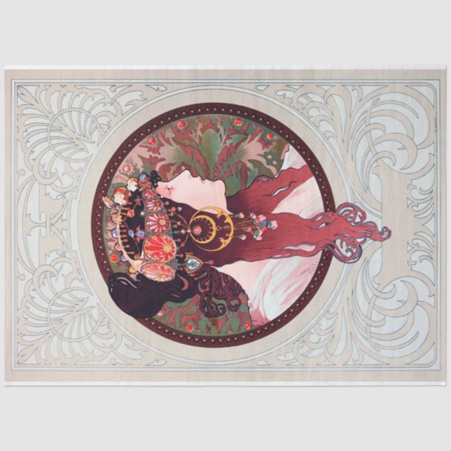 Papel De Seda Alfonso Mucha (Anverso)