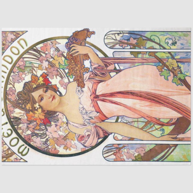Papel De Seda Alfonso Mucha (Anverso)