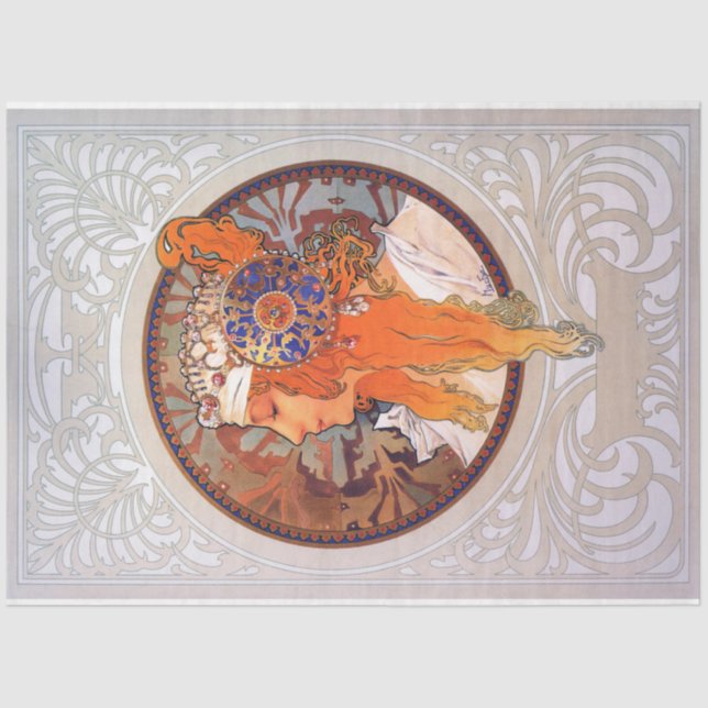 Papel De Seda Alfonso Mucha (Anverso)