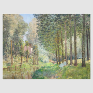 Papel De Seda Alfred Sisley - Descanso a lo largo del arroyo