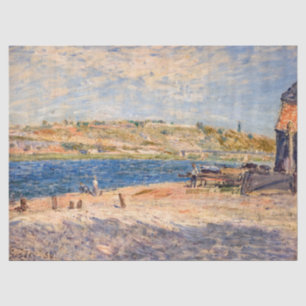 Papel De Seda Alfred Sisley - Orillas del río en Saint-Mammes