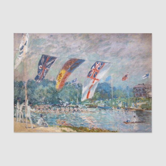 Papel De Seda Alfred Sisley - Regatta en Molesey (Anverso)